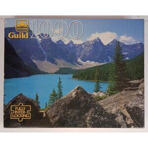 Puzzle Golden Guild Morraine Lake 1000 Piece 21.5 X 27.5 Inch New Unopened